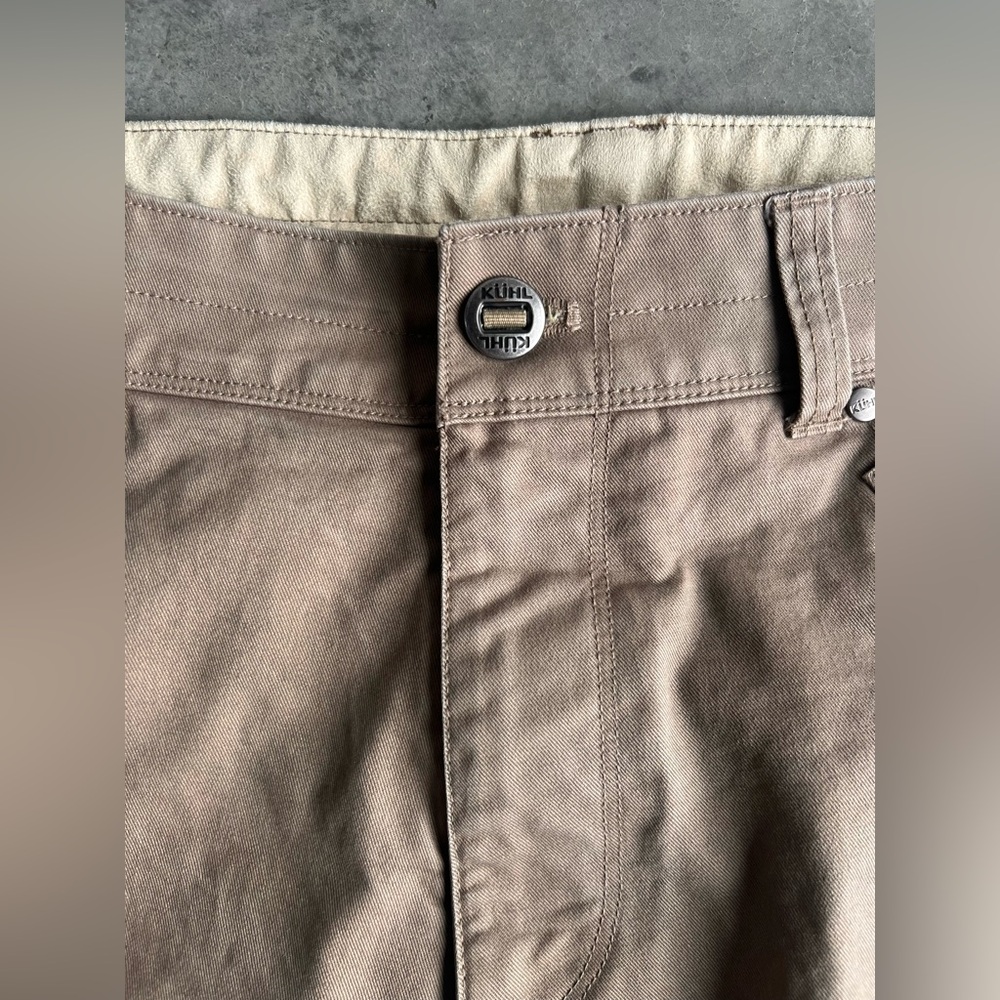 KÜHL tan RYDR vintage patina dye pants men’s 34x30 - Picture 11 of 14